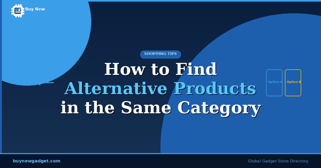 How to Find Alternative Products in the Same Category