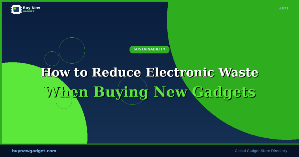 How to Reduce Electronic Waste When Buying New Gadgets