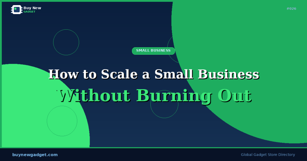 How to Scale a Small Business Without Burning Out